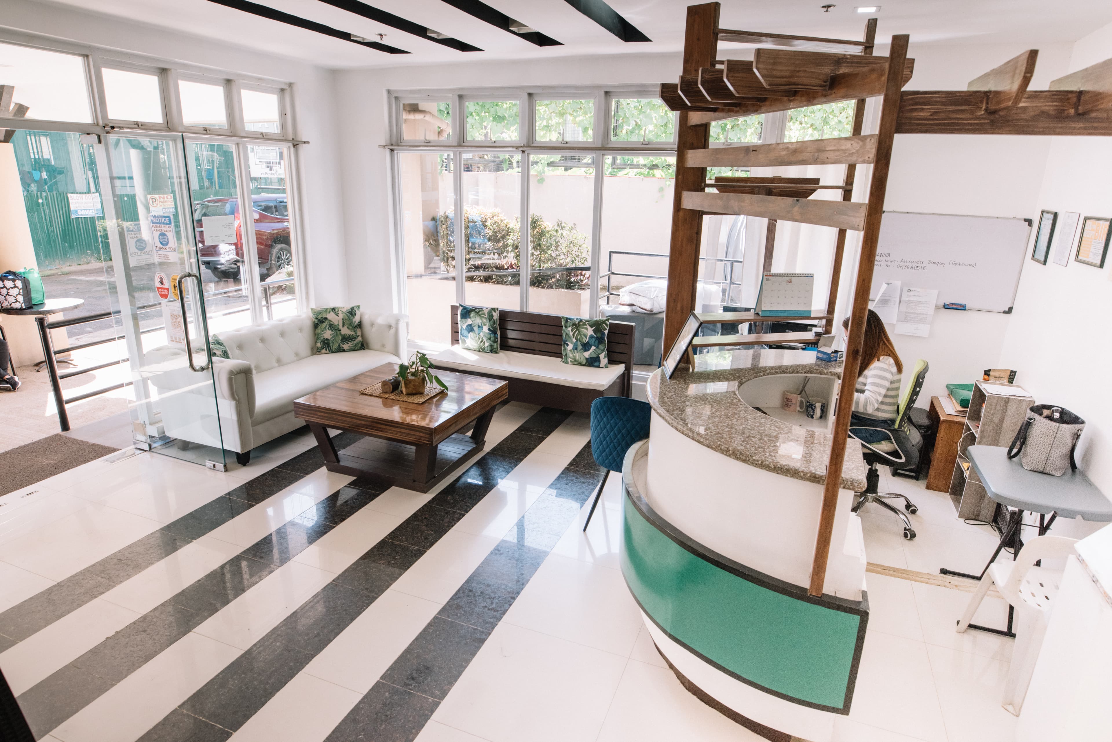 Reception area